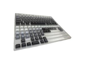 Shades of Gray Scale PBT OEM Keycap Set (RGB shine through)
