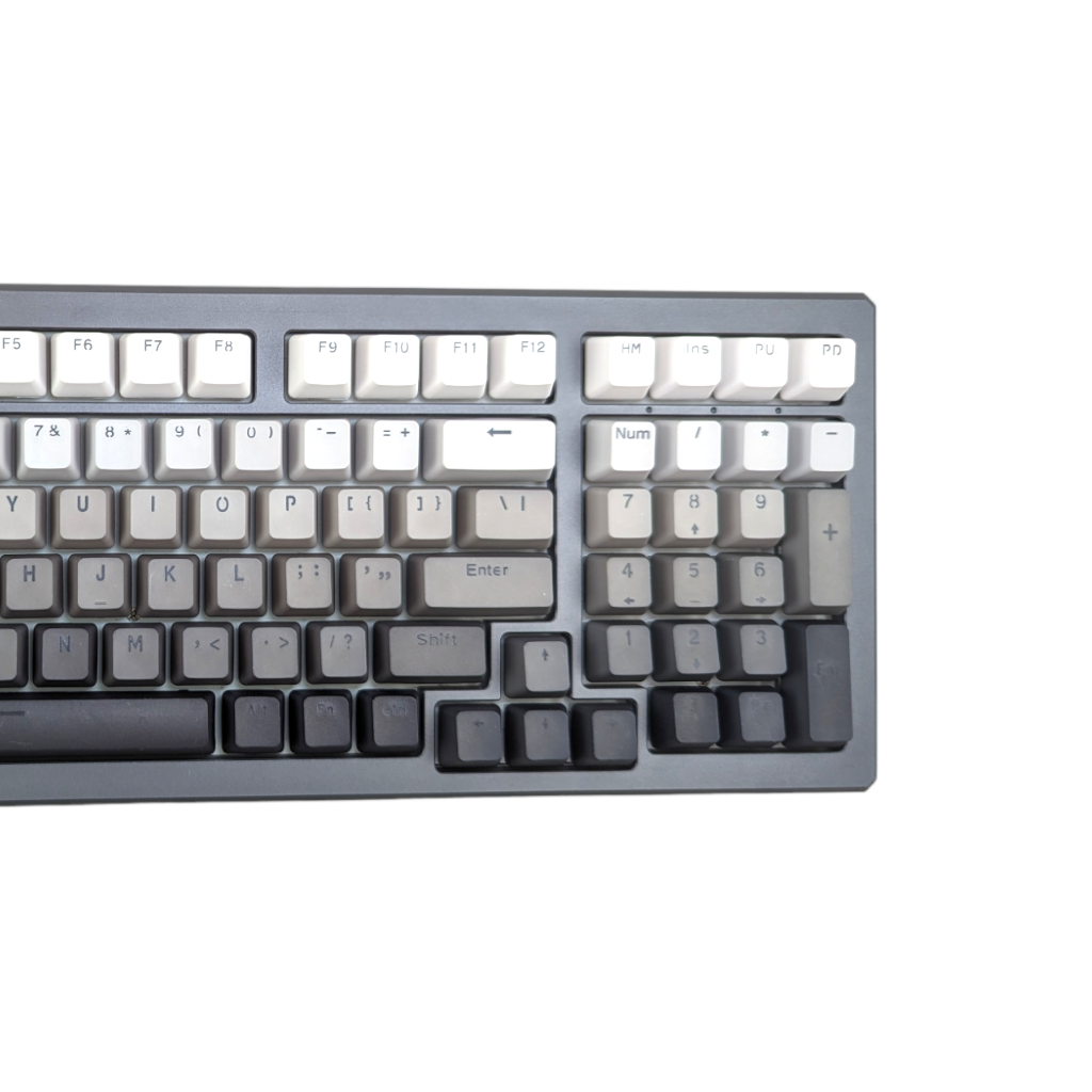 Shades of Gray Scale PBT OEM Keycap Set (RGB shine through) – Thock King