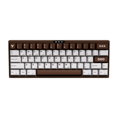 luminkey LUMINKEY60 Pro 60% Wireless Mechanical Keyboard coffee brown front