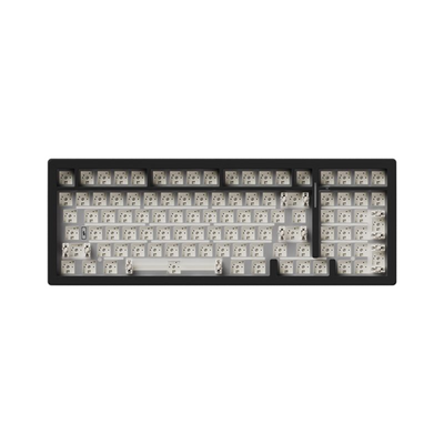 Mechanical keyboard with white keycaps on a white background Monsgeek M2 V5 VIA 96% Mechanical Keyboard