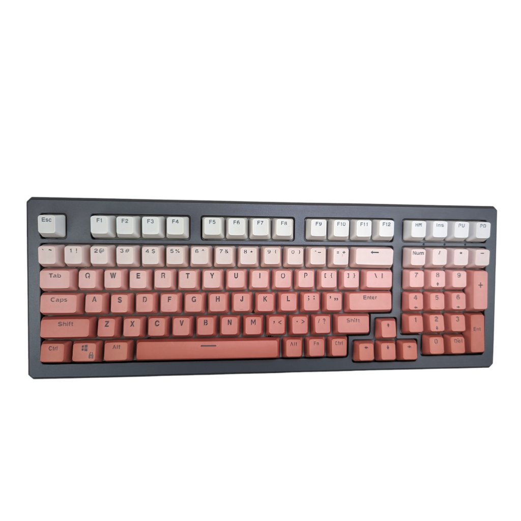 pink color scale rainbow keycap keycaps set mechanical keyboard keyboards sunset blush