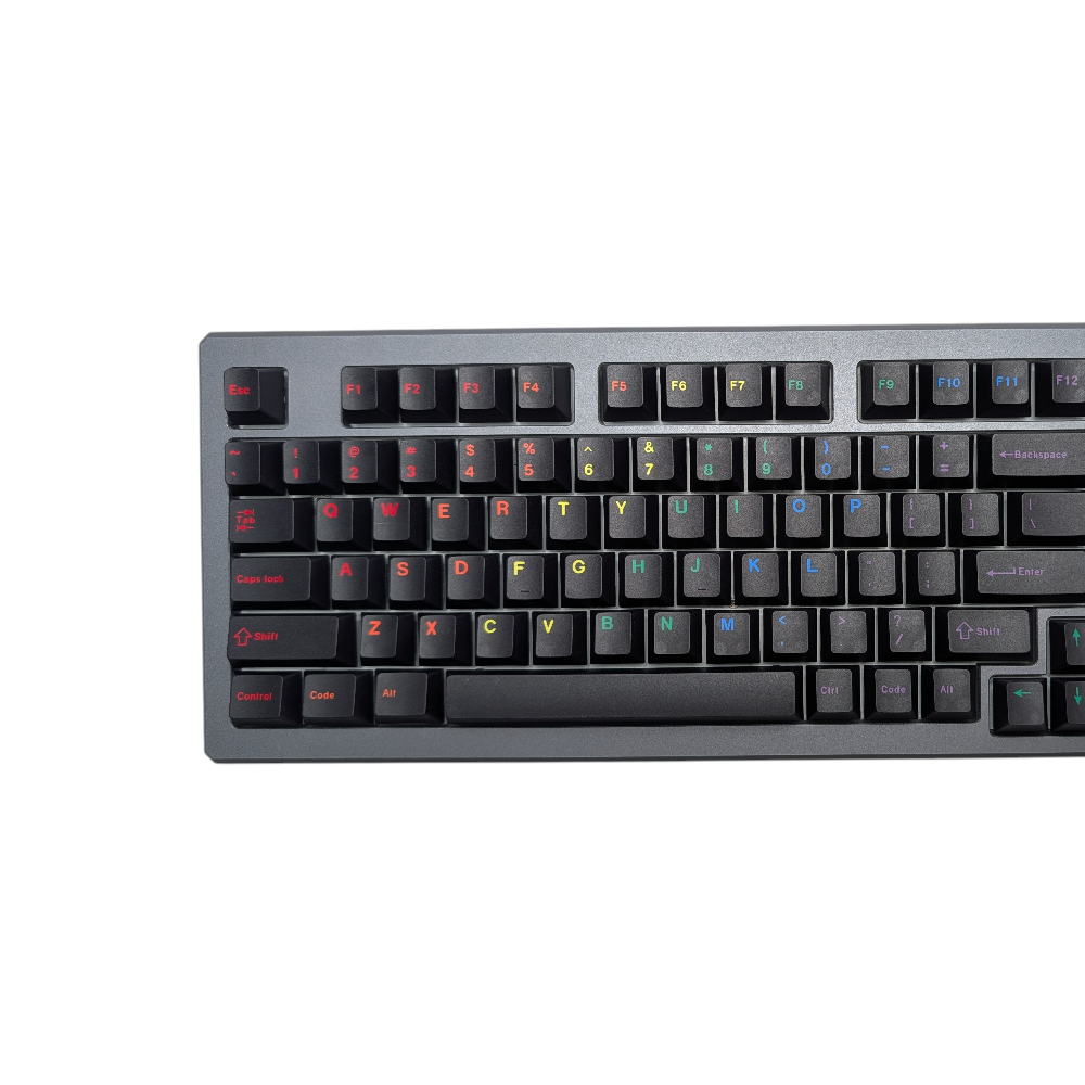 Ergonomic mechanical keyboard keycaps Shadow Gradient design.