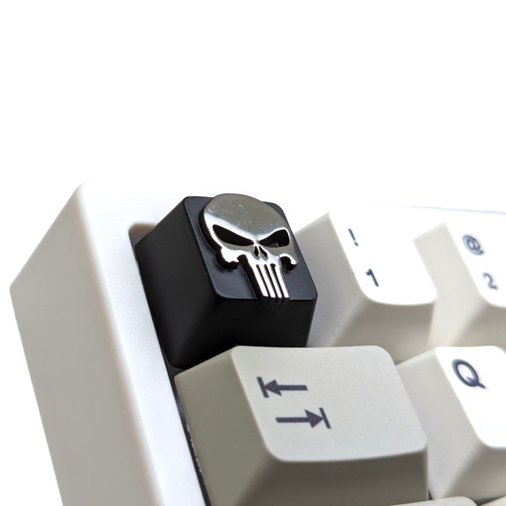     skull punisher game gamer keycap keycaps metal keyboard mechanical keyboards buy