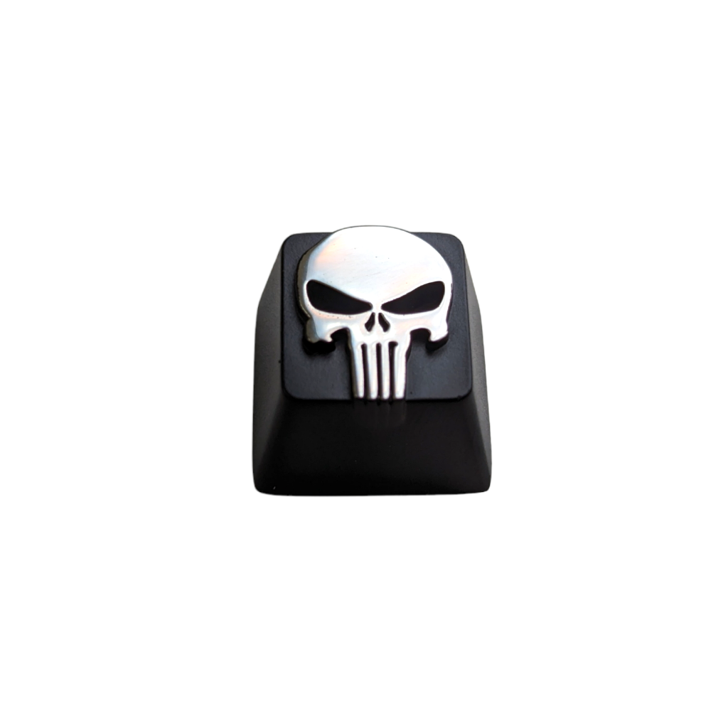     skull punisher game gamer keycap keycaps metal keyboard mechanical keyboards buy