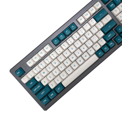 Teal and White Panda PBT CSA Keycap Set ( 149 pc)