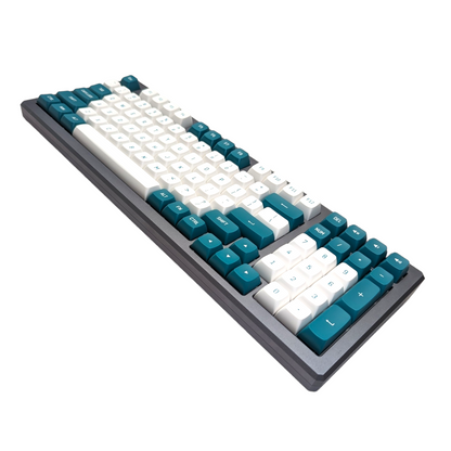 Teal and White Panda PBT CSA Keycap Set ( 149 pc)
