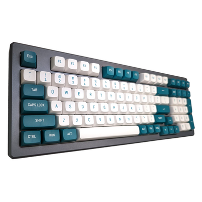 Teal and White Panda PBT CSA Keycap Set ( 149 pc)