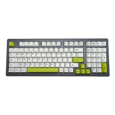 COLOR-MODS Black on White Cherry MX Keycap Set (138 pcs)