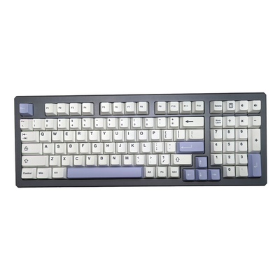 COLOR-MODS Black on White Cherry MX Keycap Set (138 pcs)