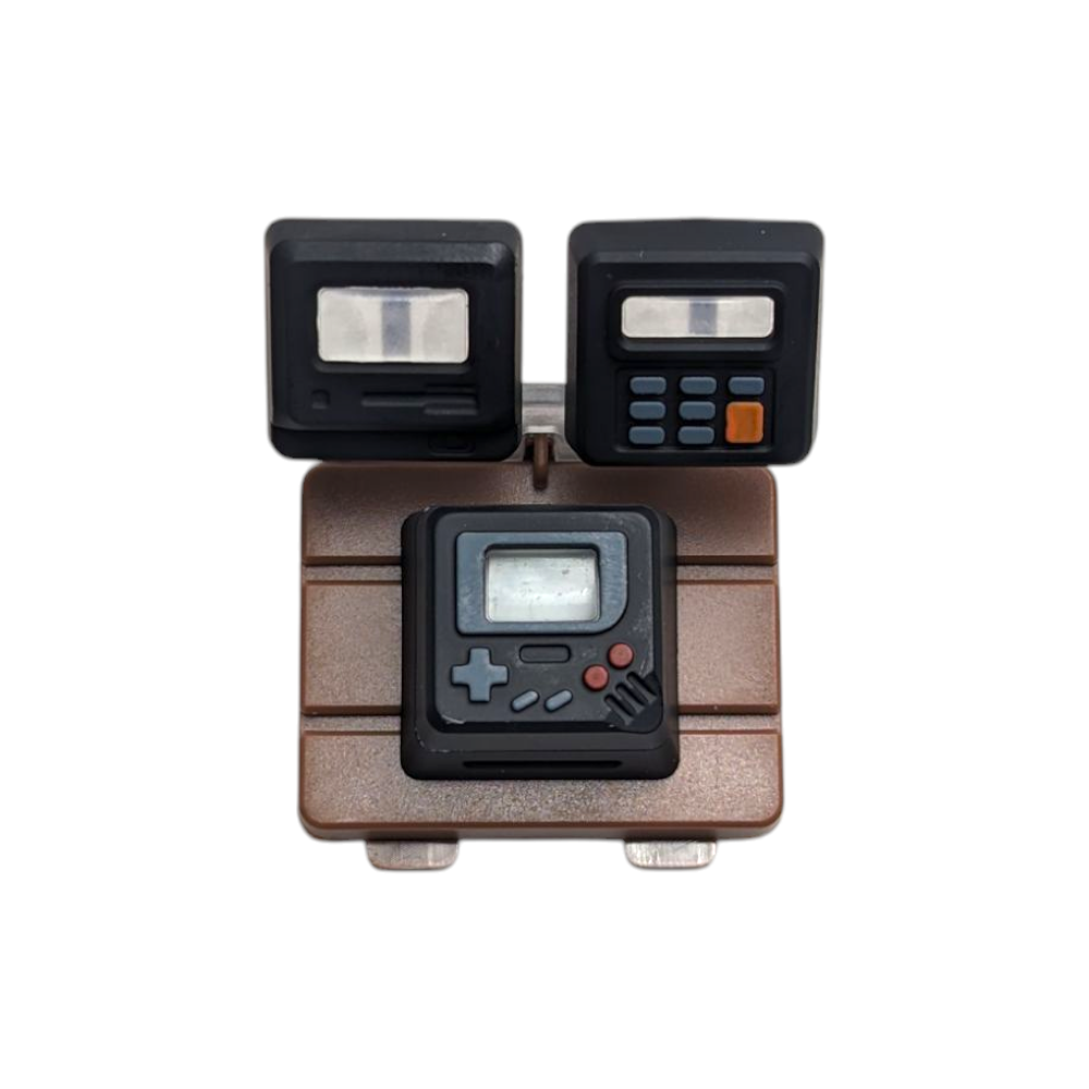 Retro Devices 3 in 1 Artisan Keycap gameboy calculator pc computer for mechanical keycaps 