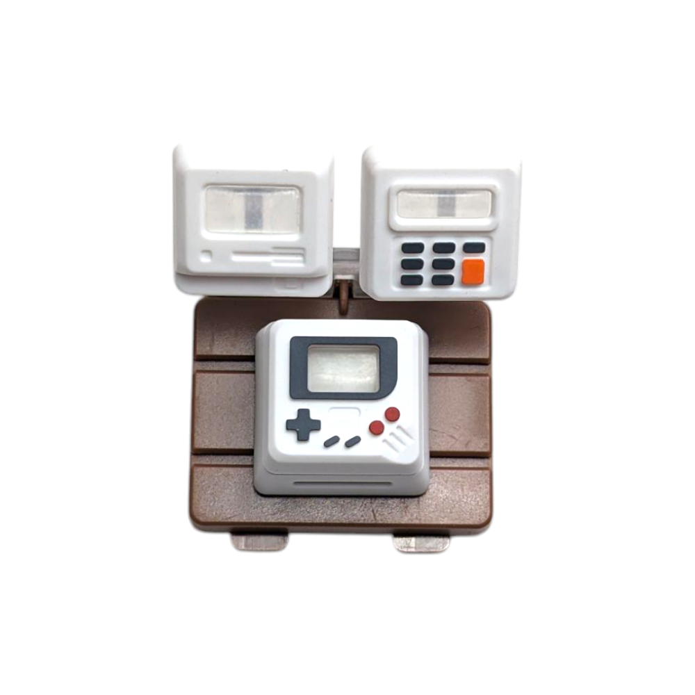 Retro Devices 3 in 1 Artisan Keycap gameboy calculator pc computer for mechanical keycaps 