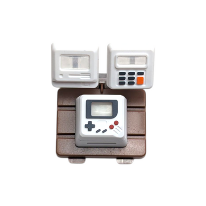 Retro Devices 3 in 1 Artisan Keycap gameboy calculator pc computer for mechanical keycaps 