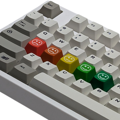 Happy Face Emoji Color Mood Artisan Keycap Set for mechanical keyboards