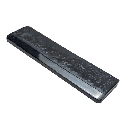 Black Resin Smoke Wrist Rest for Mechanical Keyboards