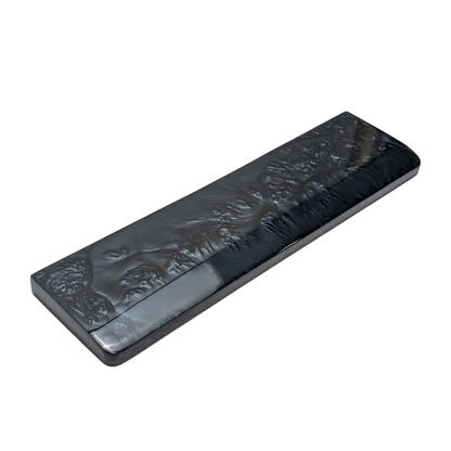 Black Resin Smoke Wrist Rest for Mechanical Keyboards