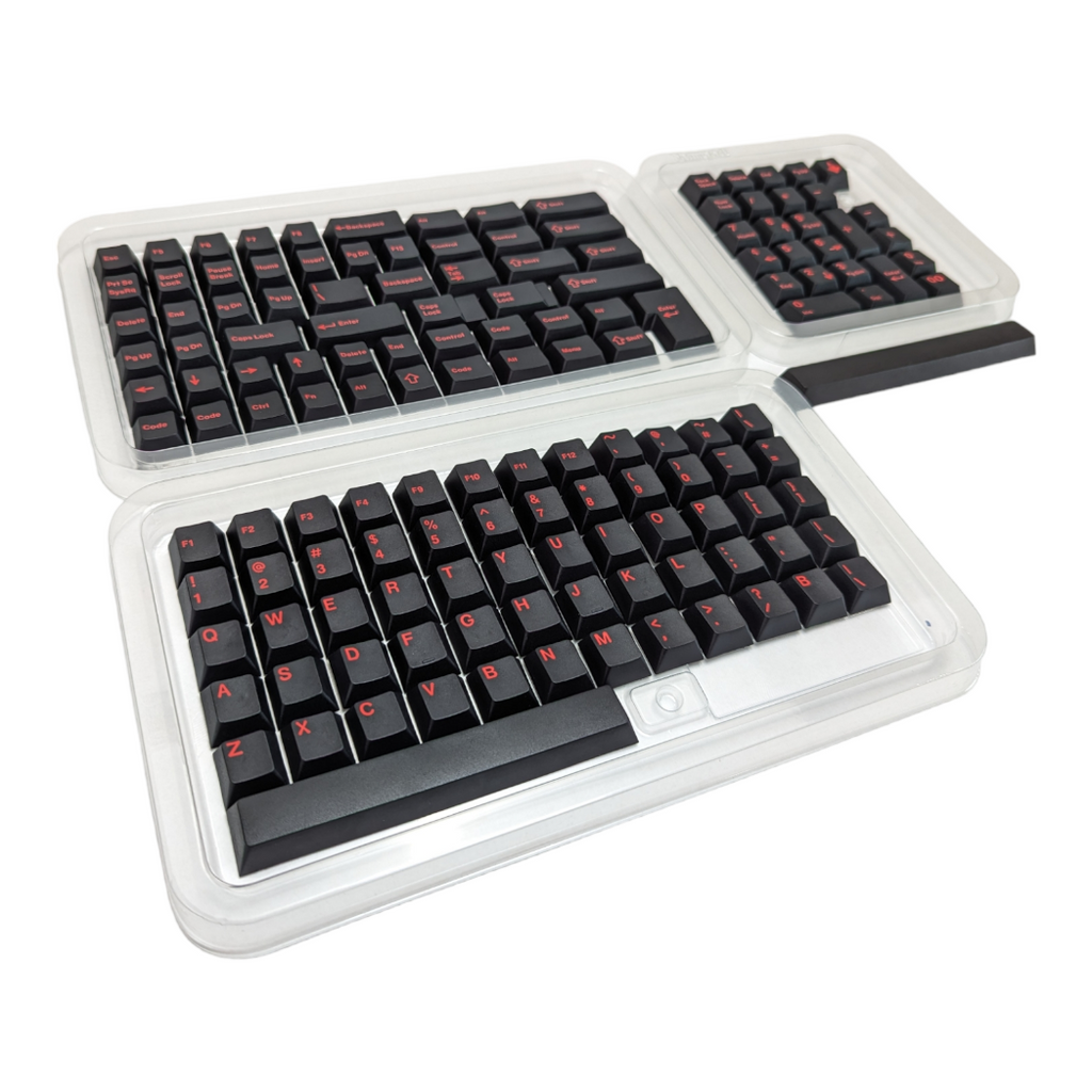 Black Widow Red on Black (TK-ROB) PBT Cherry MX Keycap Set (143 pcs)