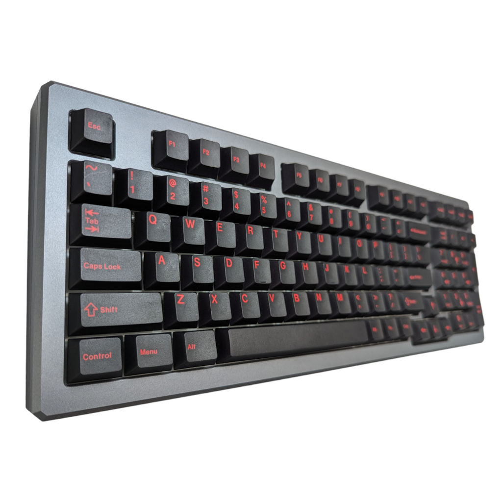 Black Widow Red on Black (TK-ROB) PBT Cherry MX Keycap Set (143 pcs)