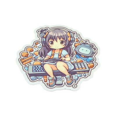 Anime Girl #2 Keyboard Sticker #008
