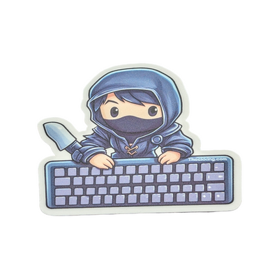 Silent Shinobi Typist Sticker #012 mechanical keyboard