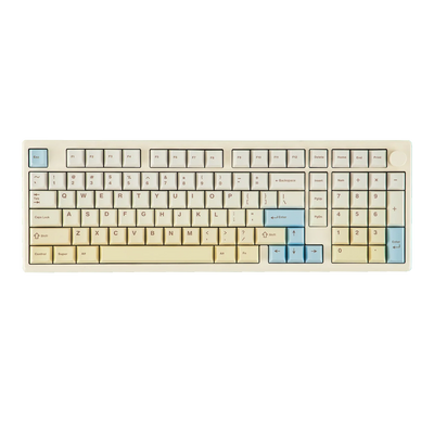 Epomaker Galaxy 100 Lite Wireless 96 percent mechanical keyboard in white