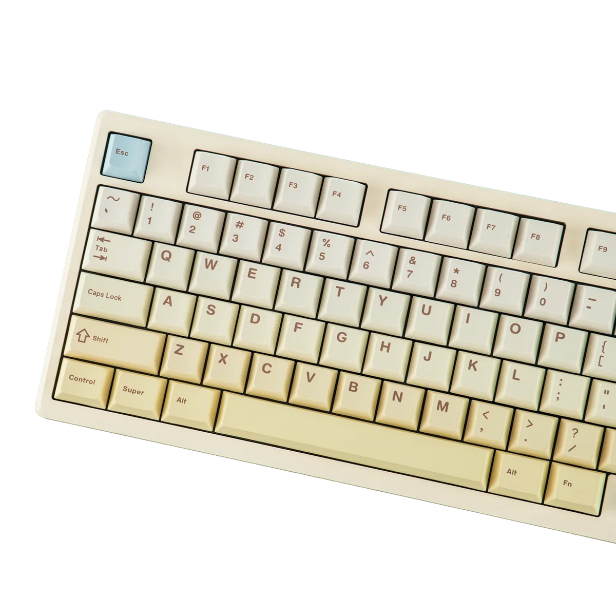 Epomaker Galaxy 100 Lite Wireless 96 percent mechanical keyboard in white