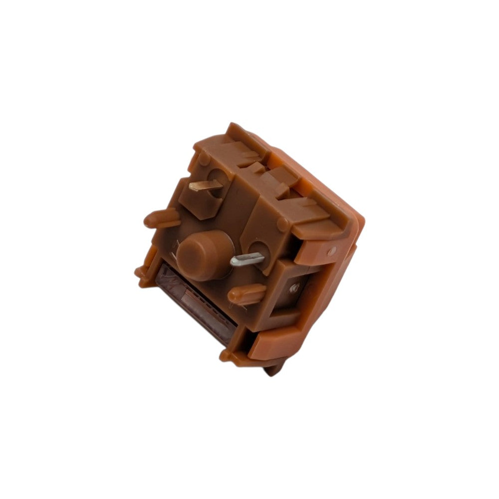 Opposite bottom angle of the Thock King Kailh Folklore Wow 5-pin linear switch.