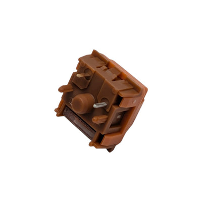 Opposite bottom angle of the Thock King Kailh Folklore Wow 5-pin linear switch.