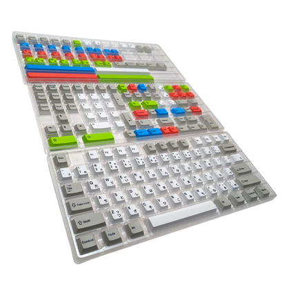 Retro Japanese PBT Cherry MX Keycap Set for mechanical keyboards 