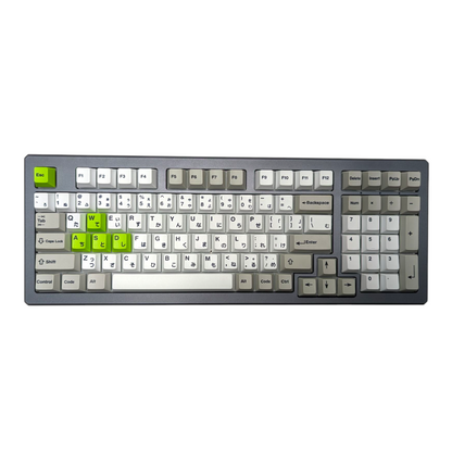 Retro Japanese PBT Cherry MX Keycap Set for mechanical keyboards 