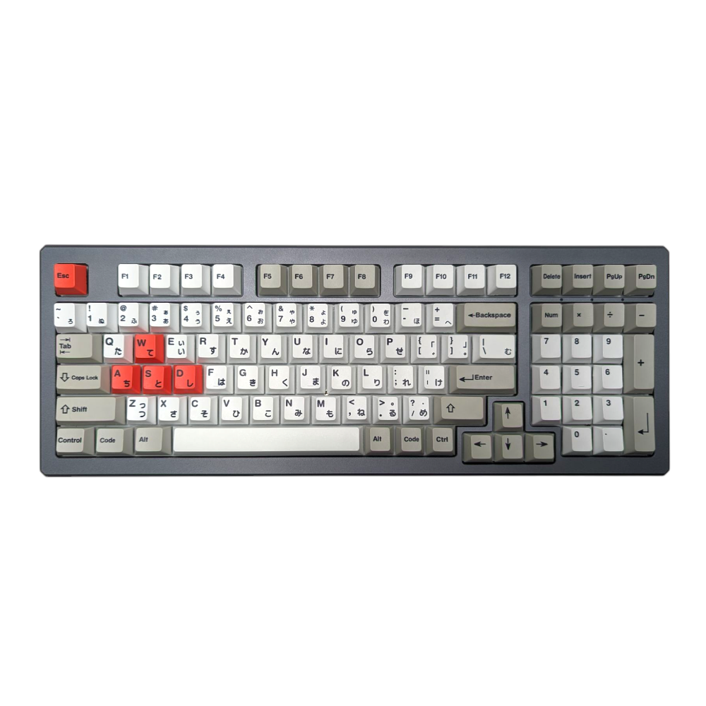Retro Japanese PBT Cherry MX Keycap Set for mechanical keyboards 