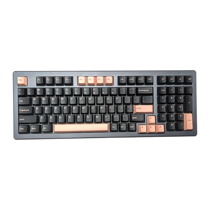 Olivia Pink on Black ABS Cherry MX Keycap Set