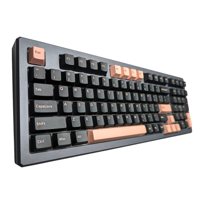 Olivia Pink on Black ABS Cherry MX Keycap Set for mechanical keyboards