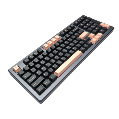 Olivia Pink on Black ABS Cherry MX Keycap Set for mechanical keyboards
