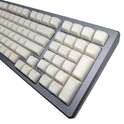 Numpad keys from the Thock King Milky Marshmallow SA keycap set.