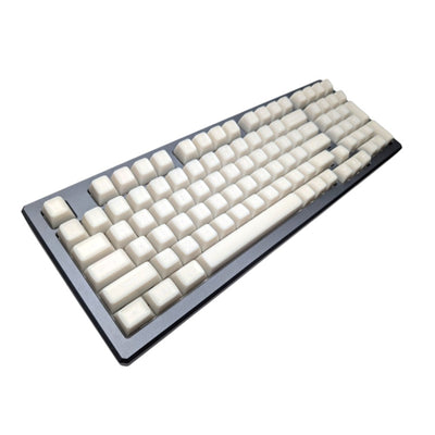 Spacebar and bottom-row modifiers from the Thock King Milky Marshmallow SA set.