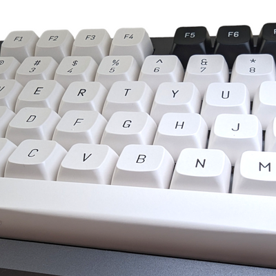 thock king panda black white pbt keycaps keycap set