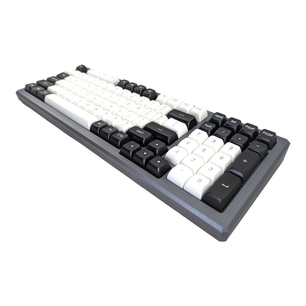 thock king panda black white pbt keycaps keycap set