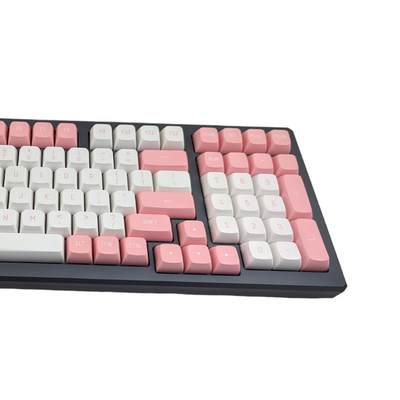 thock king panda pink white pbt keycaps keycap set oem best online