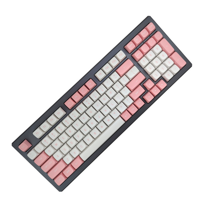 thock king panda pink white pbt keycaps keycap set oem best online