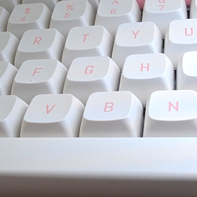 thock king panda pink white pbt keycaps keycap set oem best online