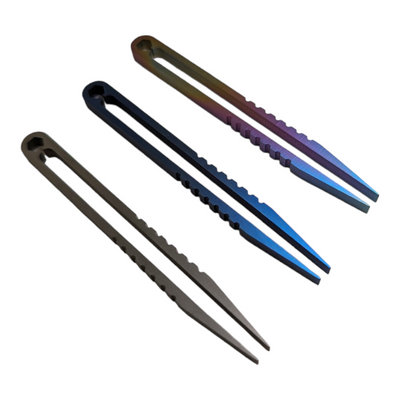 keyboard tools edc titanium tweezers bent pins switches