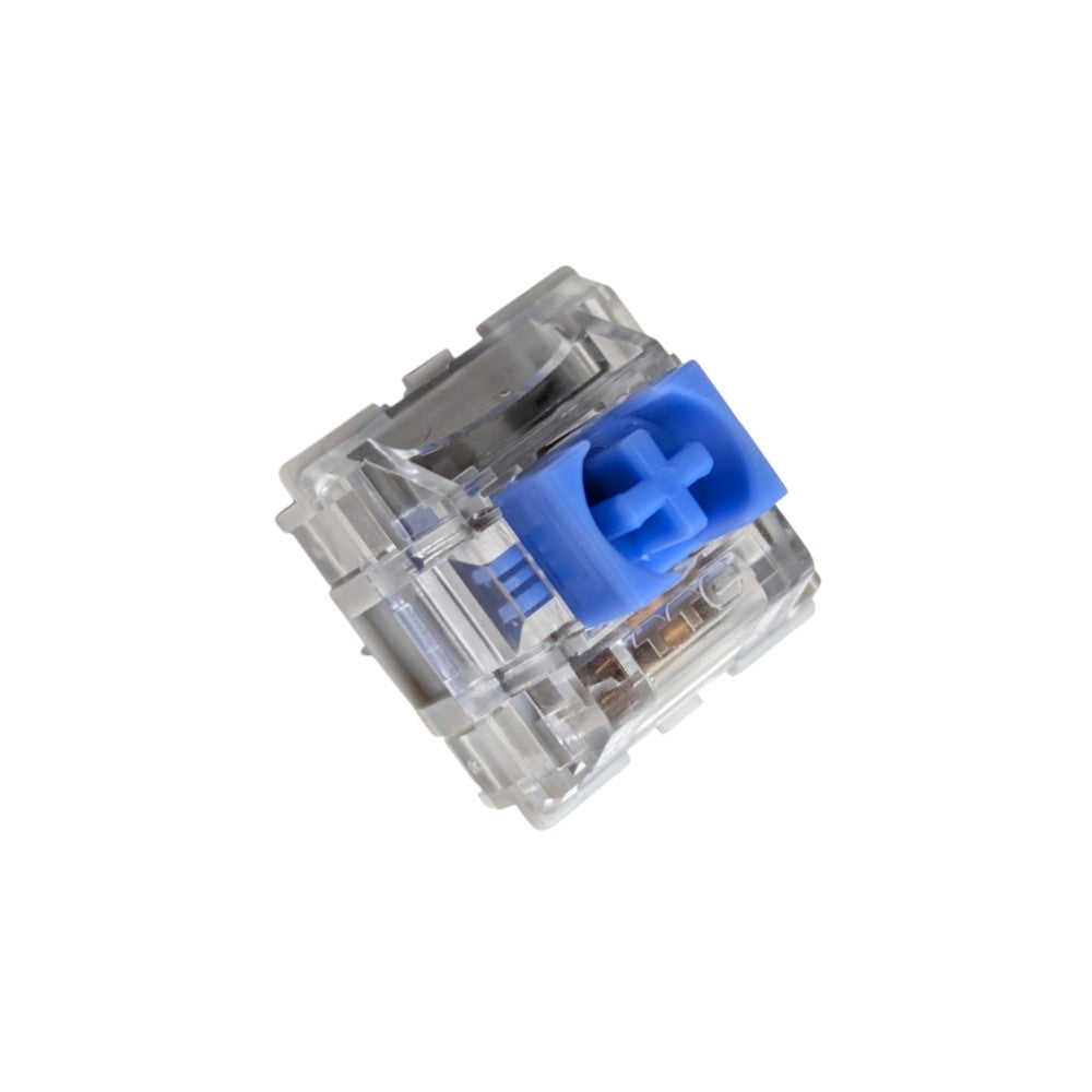 Angled front perspective view of TTC Brother V2 mechanical switch highlighting light diffuser lens and TTC logo