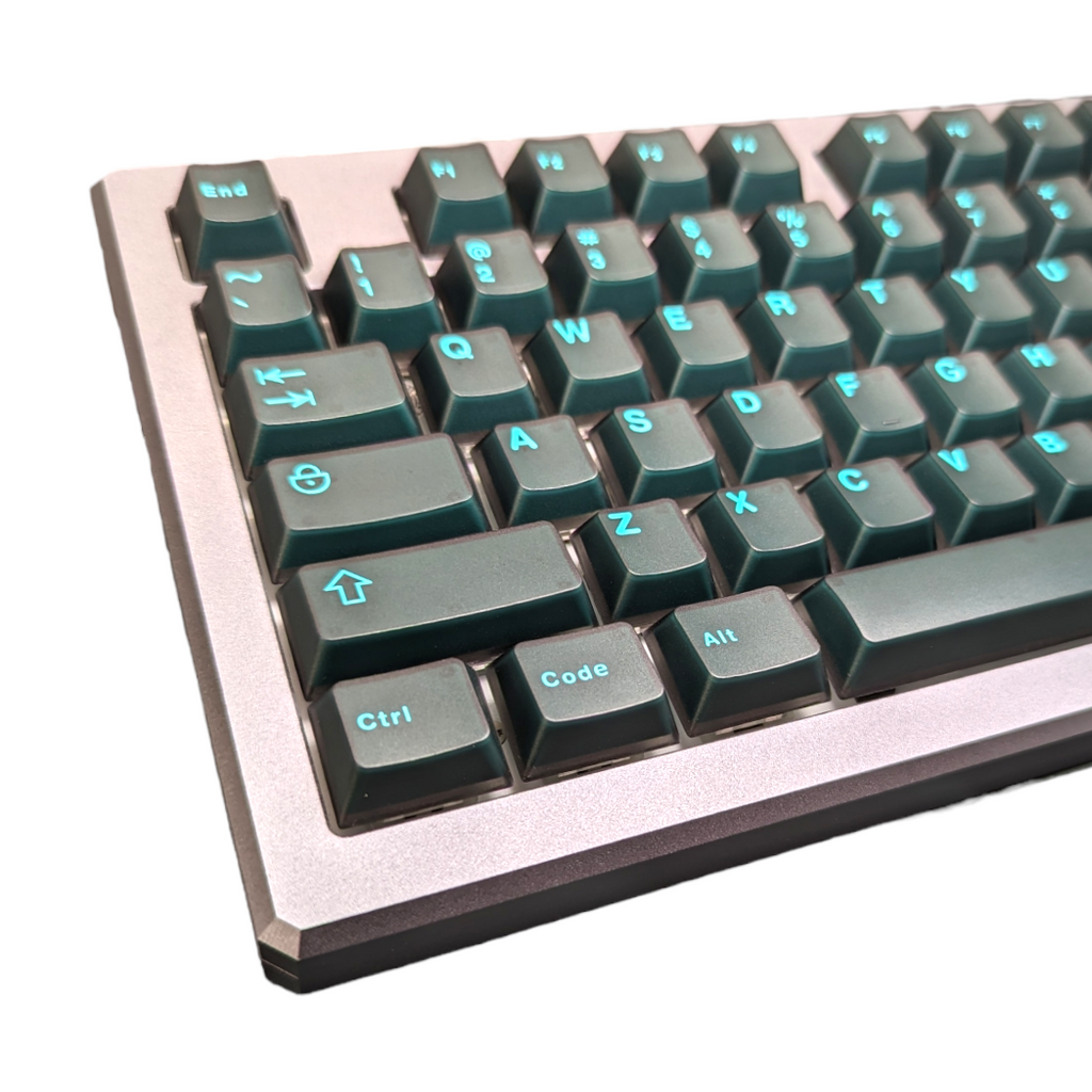 Turquoise on Black (TK-TOB) ABS Cherry MX Keycap Set for mechanical keyboards keyboard