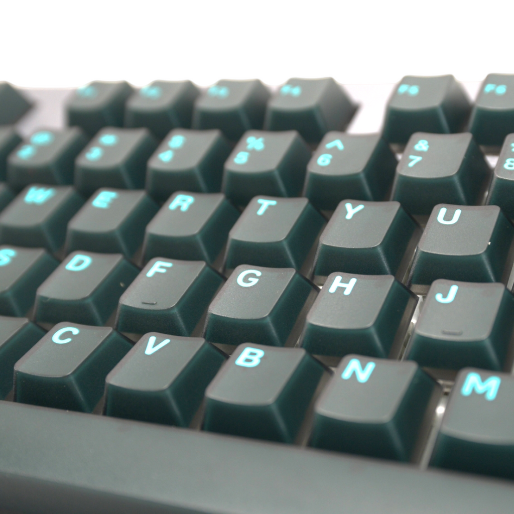 Turquoise on Black (TK-TOB) ABS Cherry MX Keycap Set for mechanical keyboards keyboard