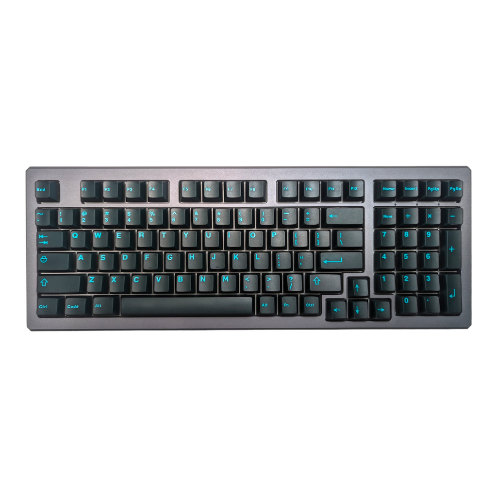 Turquoise on Black (TK-TOB) ABS Cherry MX Keycap Set for mechanical keyboards keyboard