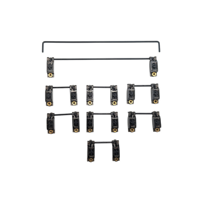 WS Wuque Studio Black Glitter V3.1 Stabilizer Set (PCB screw-in mount )