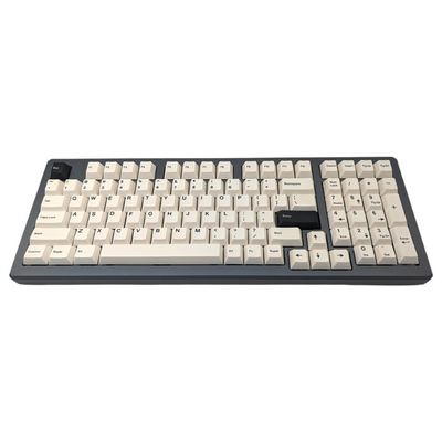 Black on white bow cherry mx profile keycap keycaps set pbt