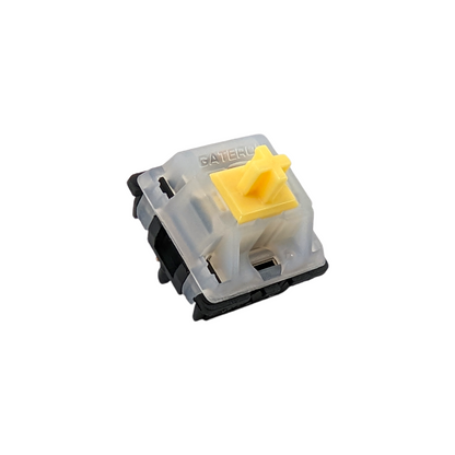 Gateron Milky Yellow Black Bottom Housing Linear Switches