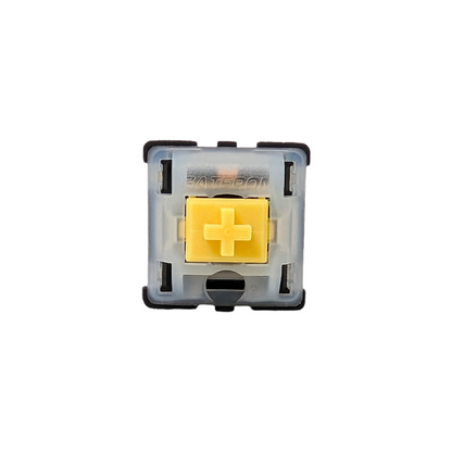 Gateron Milky Yellow Black Bottom Housing Linear Switches