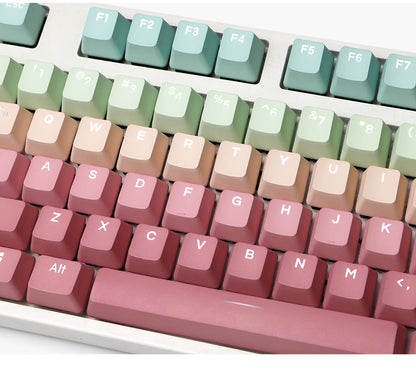 mechanical keyboard rainbow color keycap set